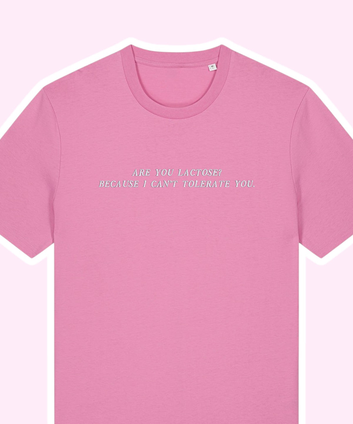 Are You Lactose? embroidered t-shirt