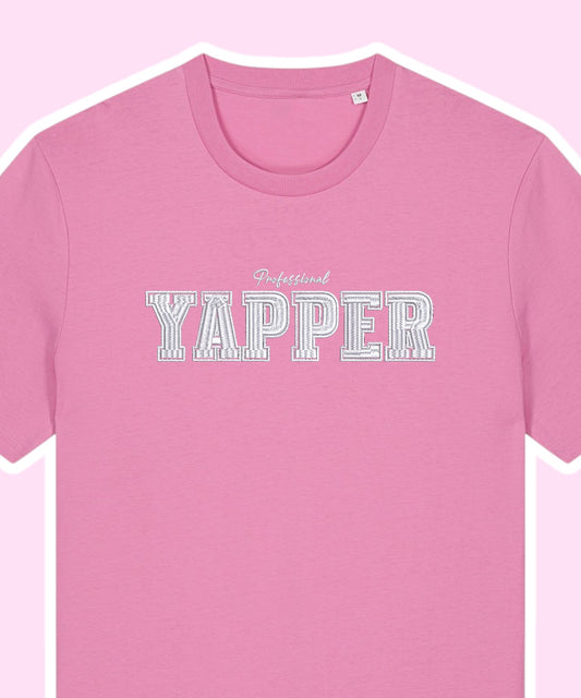 Professional Yapper embroidered t-shirt - Tired Girl Apparel