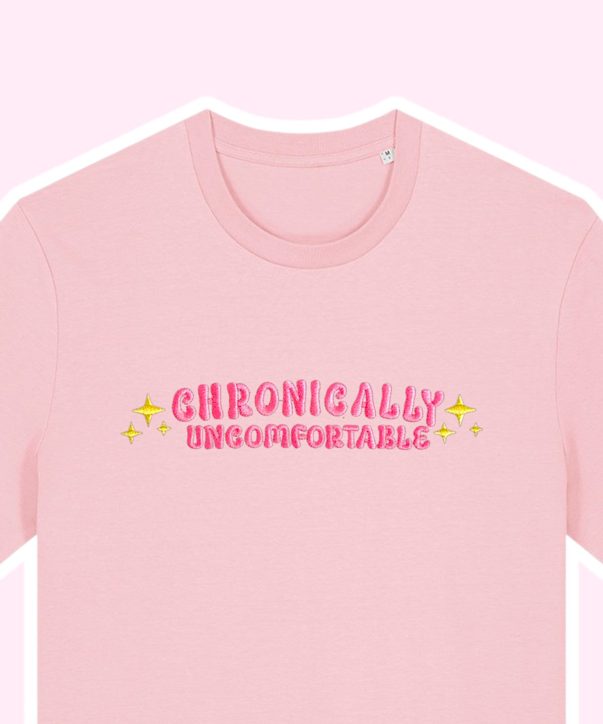Chronically Uncomfortable embroidered t-shirt