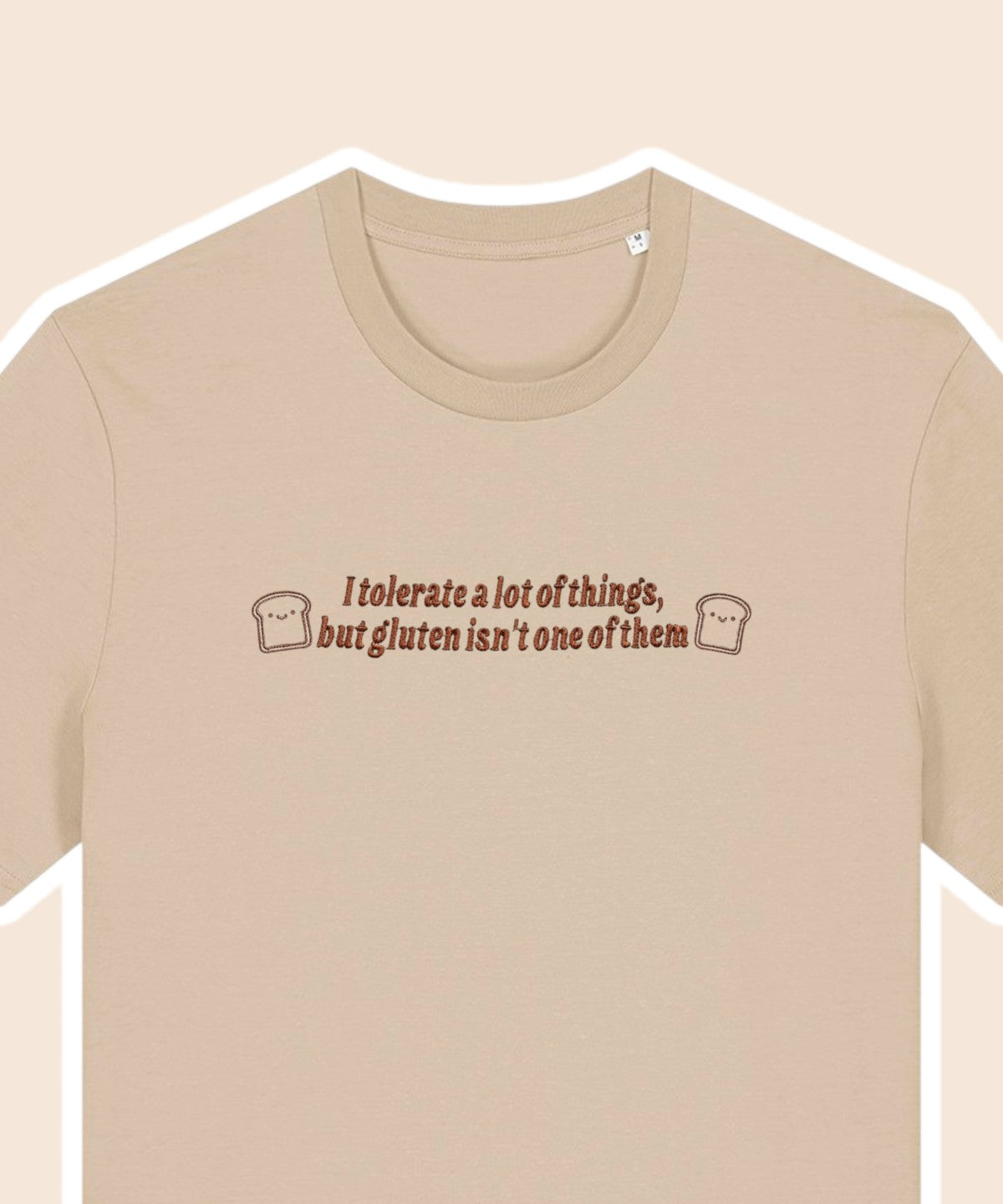 I Don’t Tolerate Gluten embroidered t-shirt