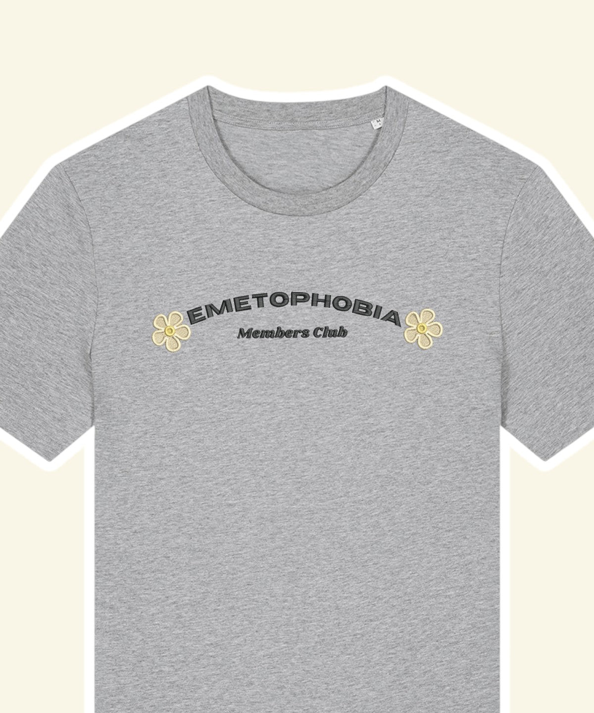 Emetophobia Club embroidered t-shirt
