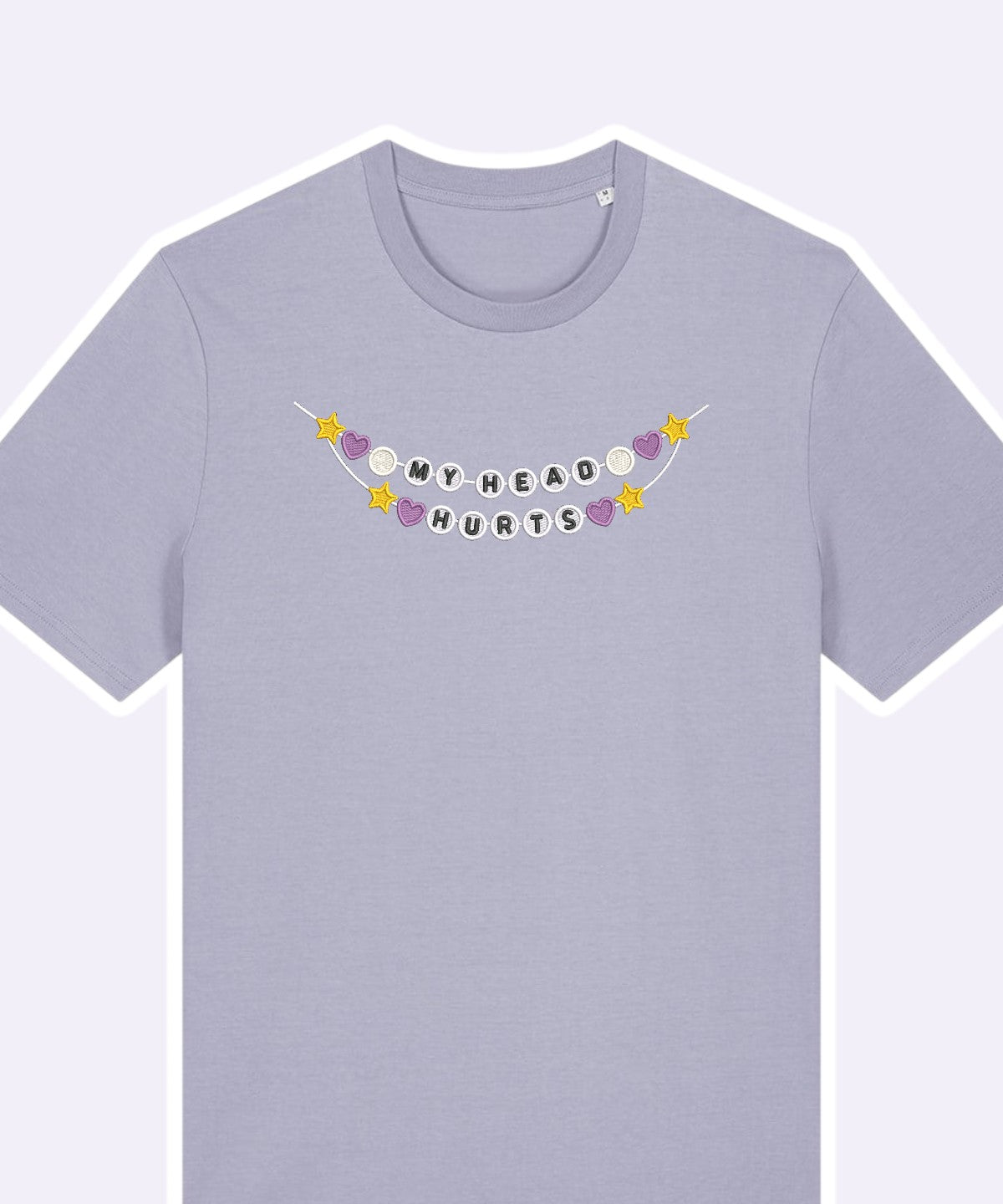 My Head Hurts Friendship Bracelet embroidered t-shirt