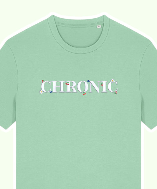 CHRONIC embroidered t-shirt - Tired Girl Apparel