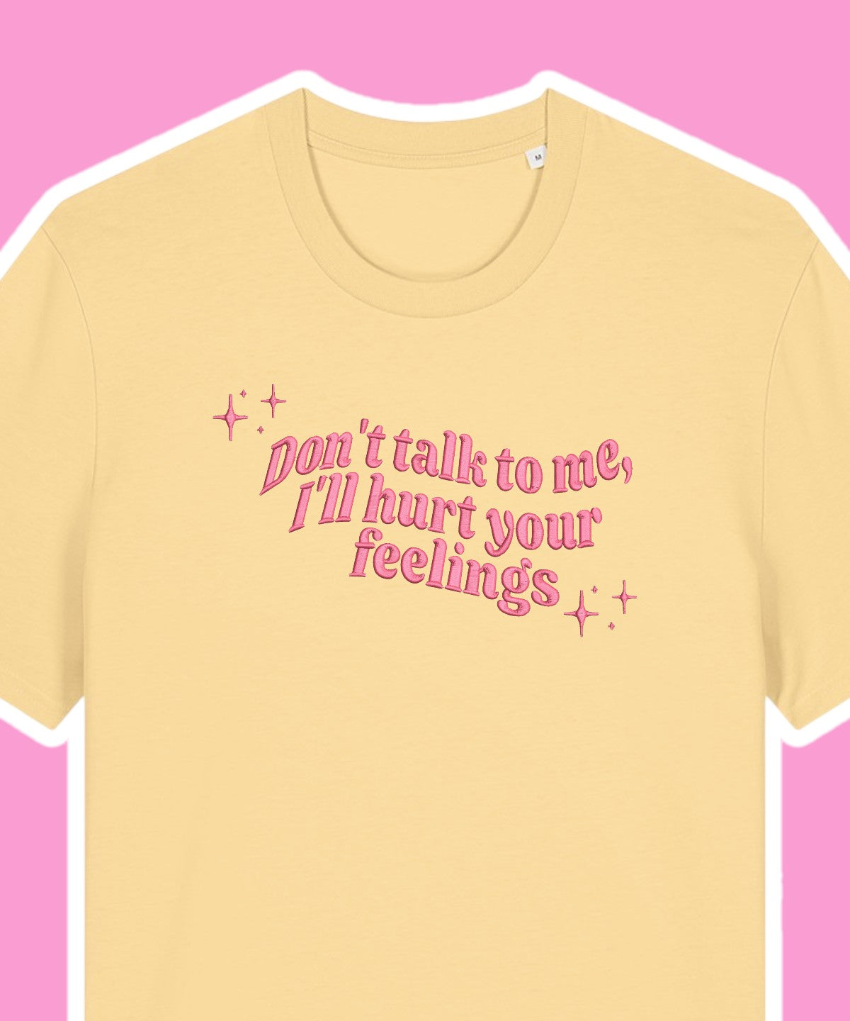 Don't Talk To Me embroidered t-shirt