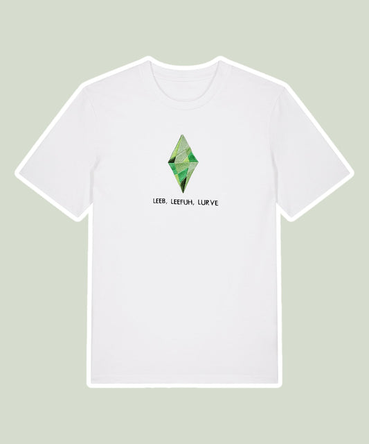 Leeb Leefuh Lurve embroidered t-shirt - Tired Girl Apparel