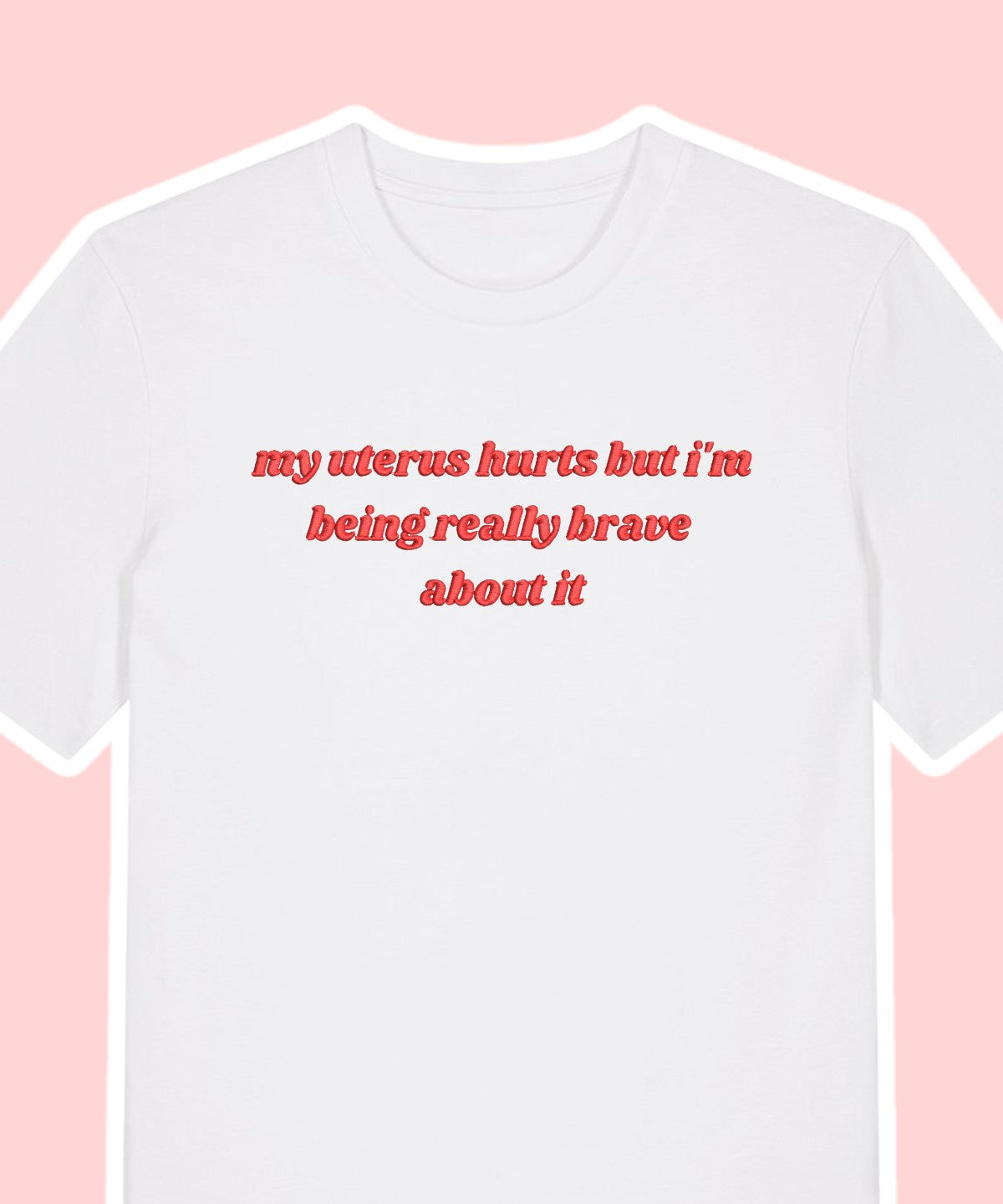 My Uterus Hurts embroidered t-shirt