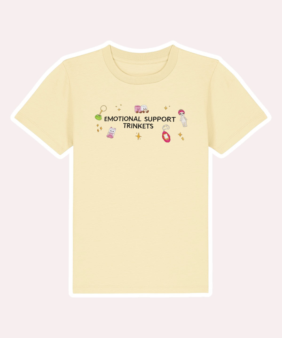 Emotional Support Trinkets embroidered t-shirt
