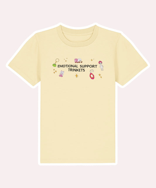 Emotional Support Trinkets embroidered t-shirt - Tired Girl Apparel