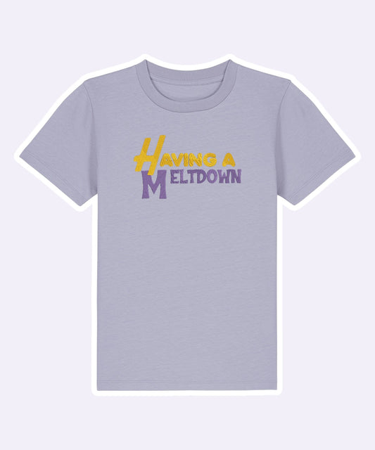 Having A Meltdown embroidered t-shirt - Tired Girl Apparel