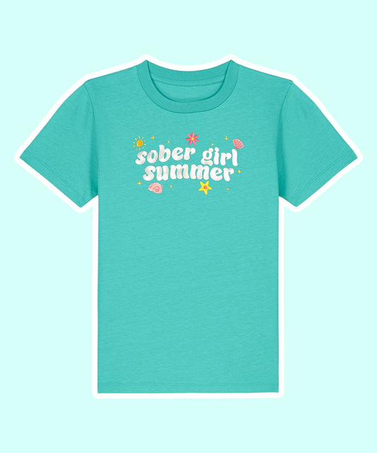 Sober Girl Summer embroidered t-shirt - Tired Girl Apparel