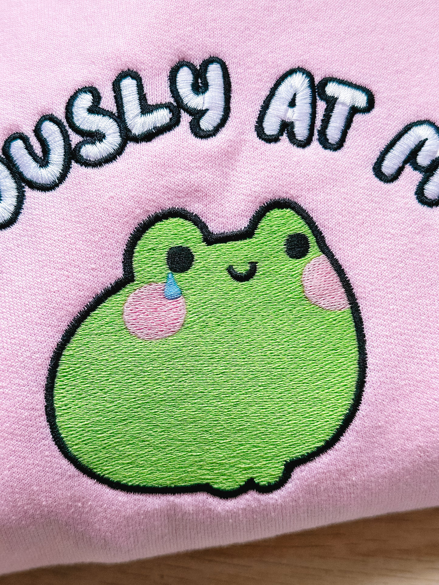 I’m Seriously At My Limit embroidered crewneck sweatshirt
