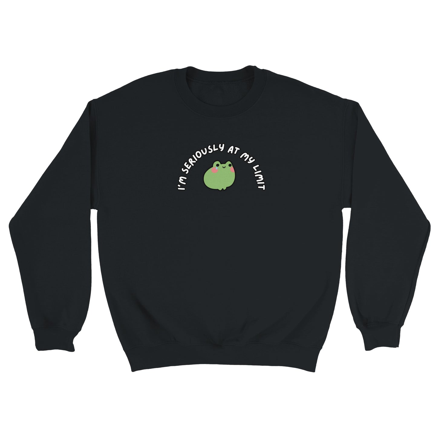I’m Seriously At My Limit embroidered crewneck sweatshirt