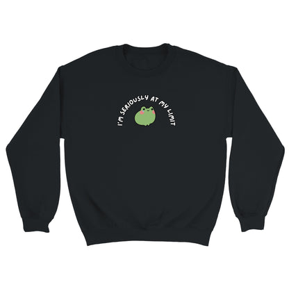 I’m Seriously At My Limit embroidered crewneck sweatshirt