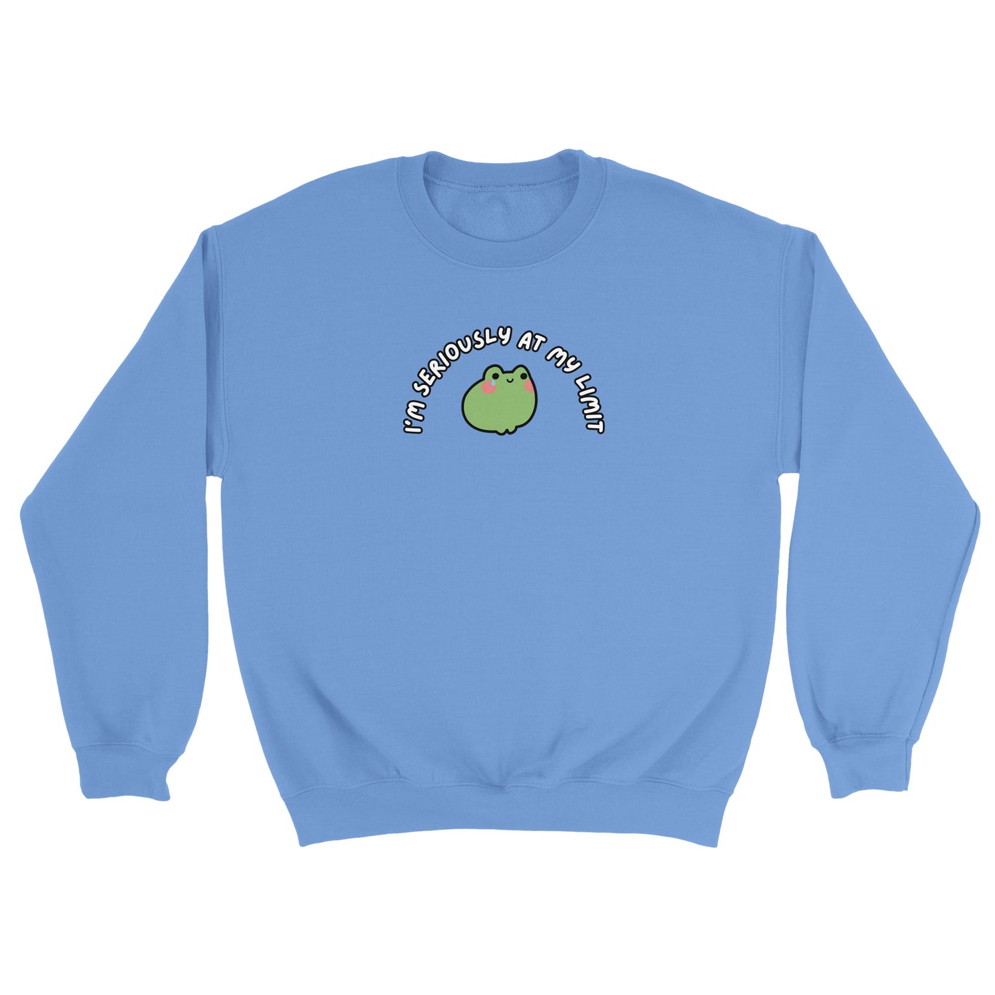 I’m Seriously At My Limit embroidered crewneck sweatshirt