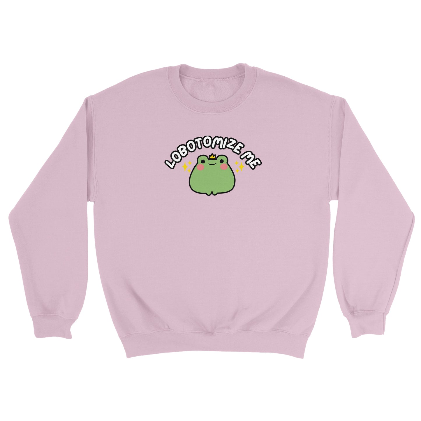 Lobotomize me embroidered crewneck sweatshirt
