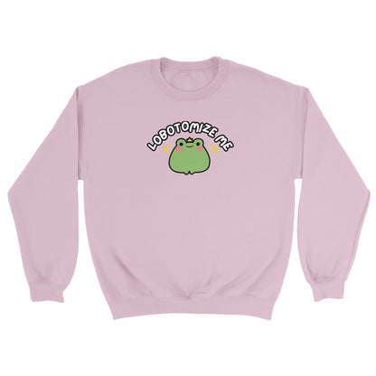 Lobotomize me embroidered crewneck sweatshirt