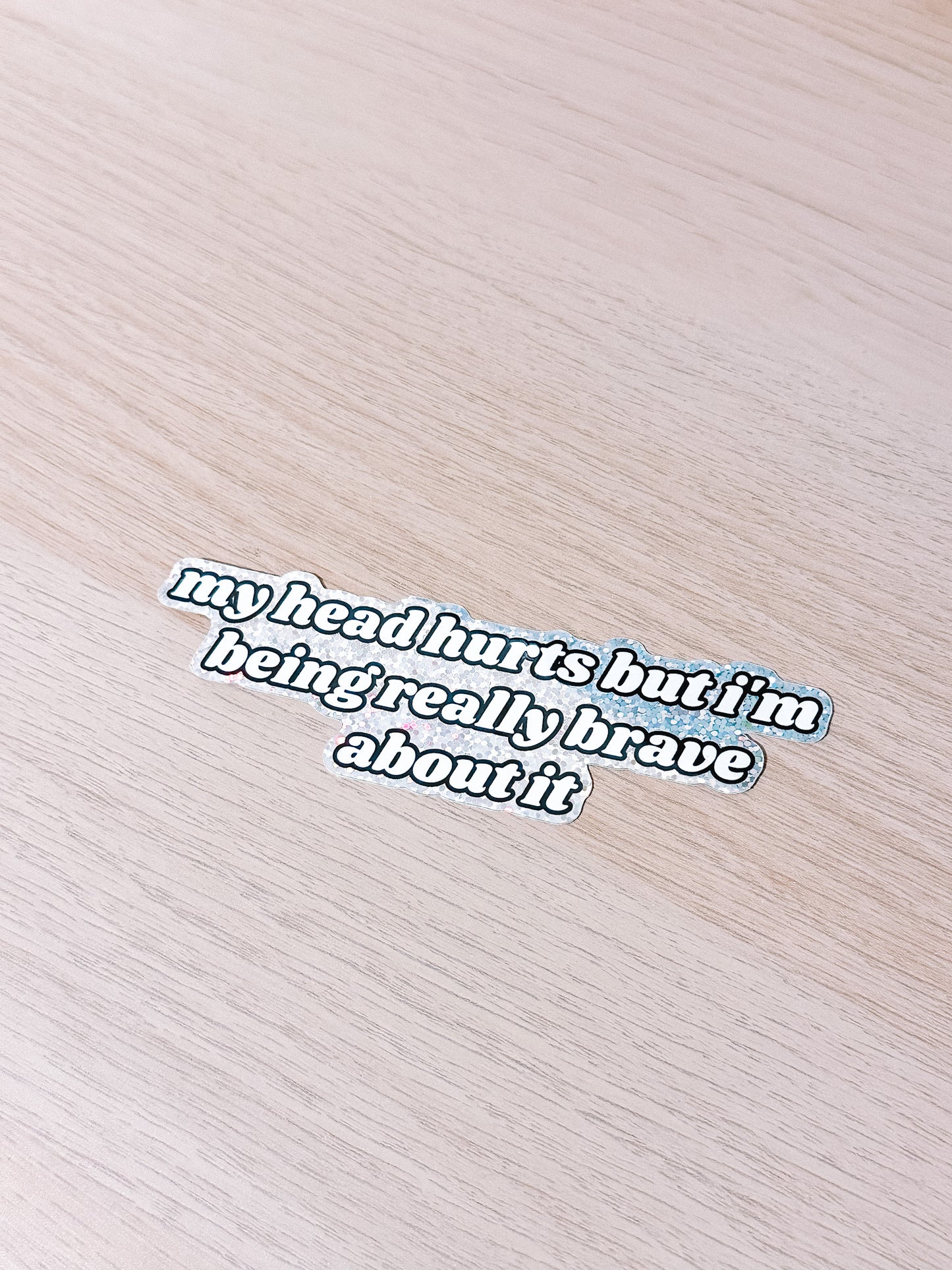 My Head Hurts sticker - Tired Girl Apparel