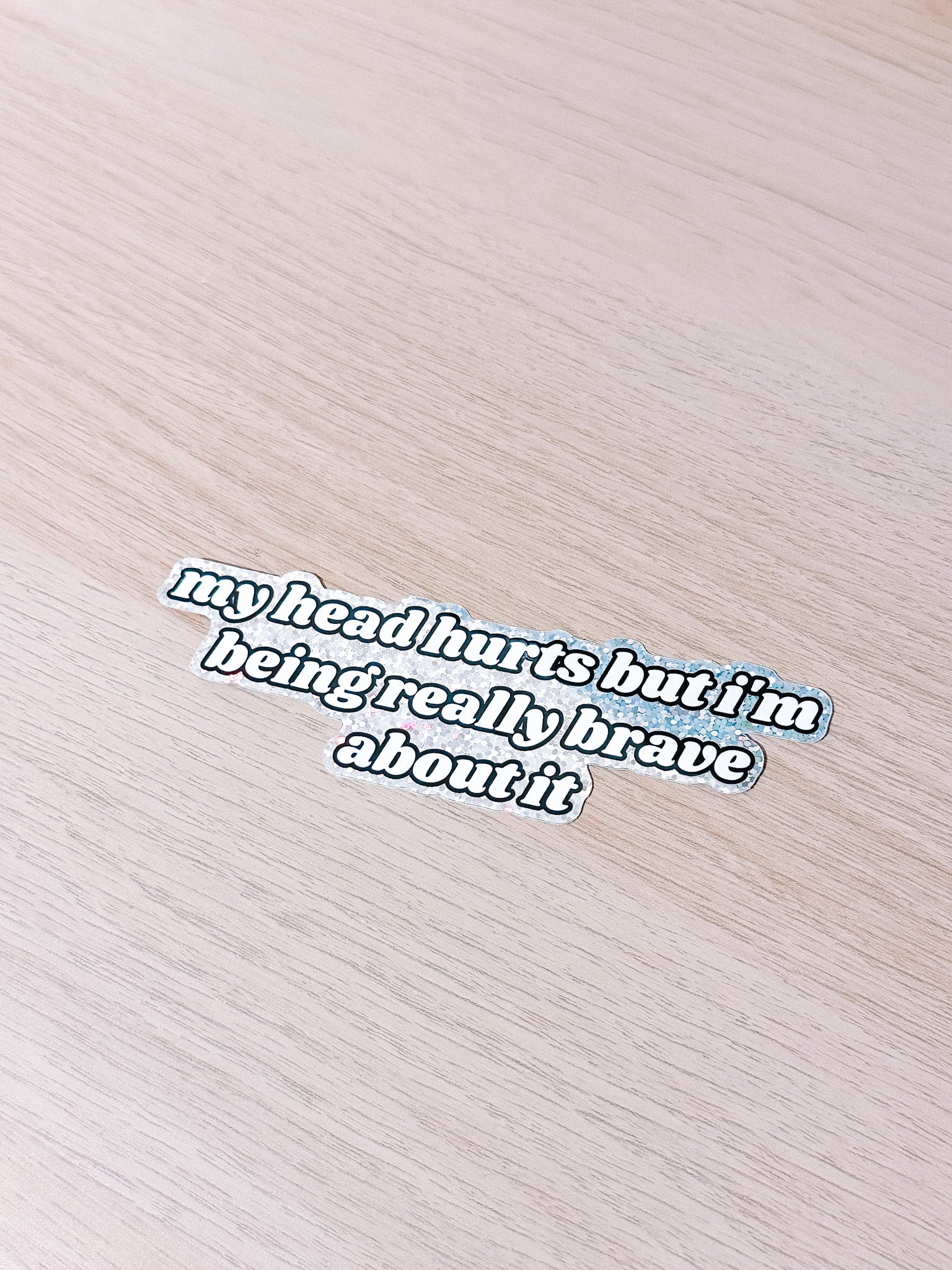 My Head Hurts sticker - Tired Girl Apparel