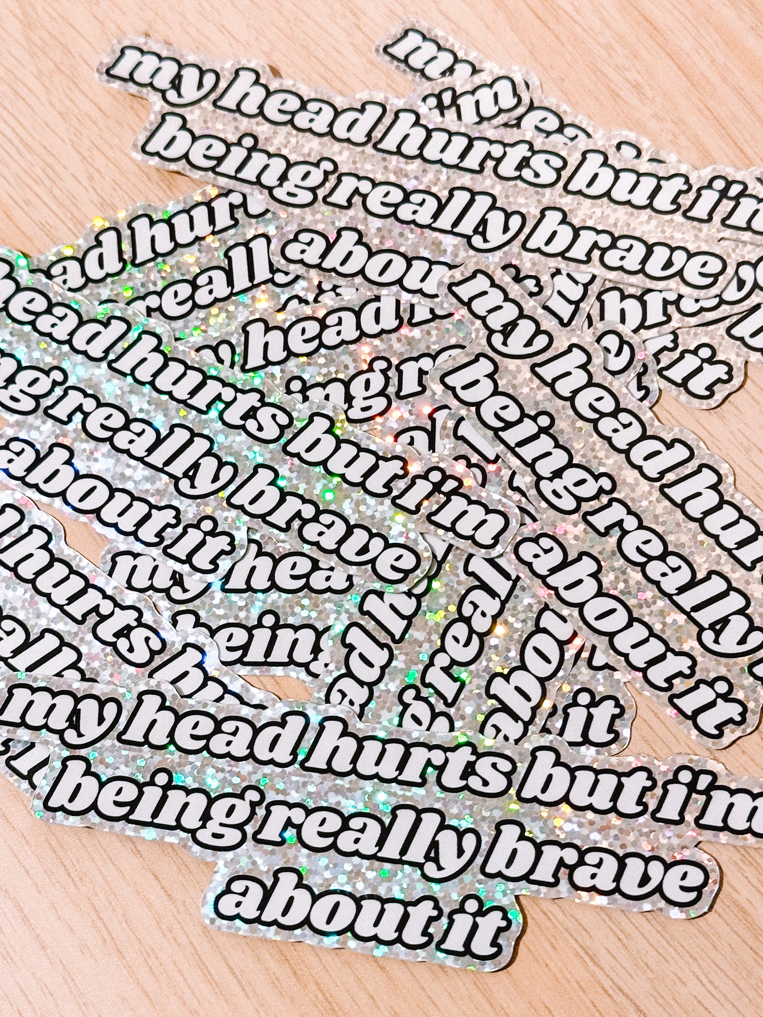 My Head Hurts sticker - Tired Girl Apparel