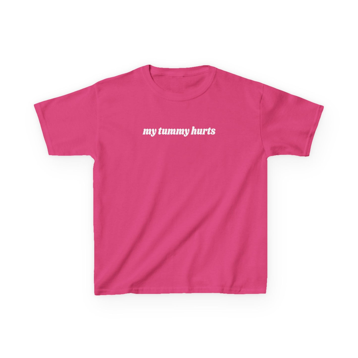 My Tummy Hurts embroidered baby tee