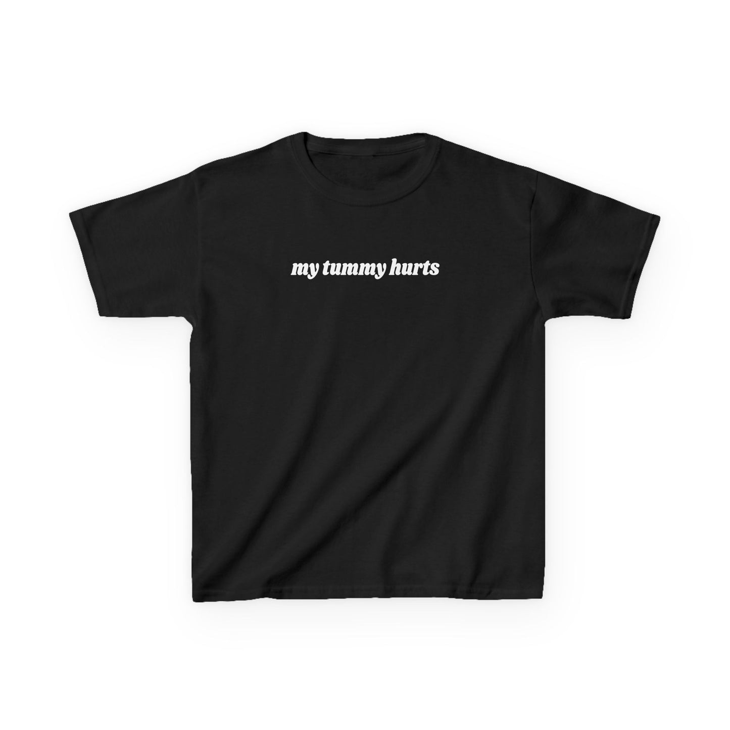 My Tummy Hurts embroidered baby tee
