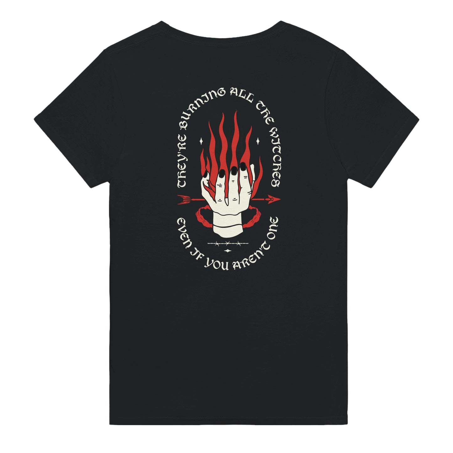 Burning All The Witches printed tee - Tired Girl Apparel