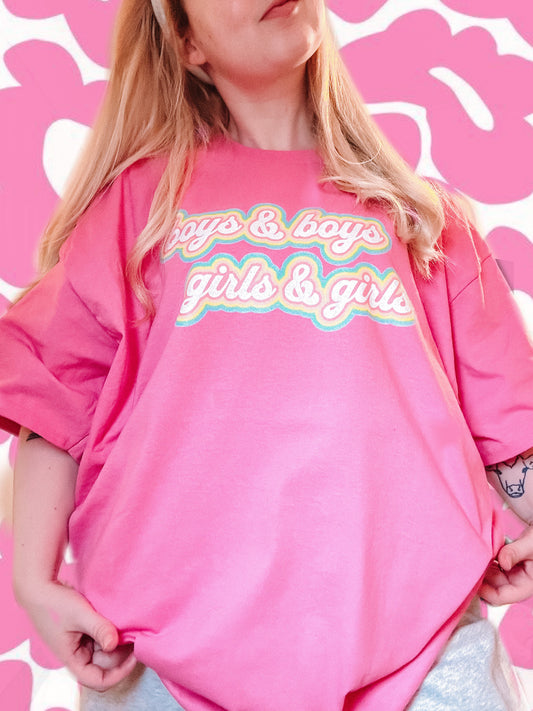Boys & Boys & Girls & Girls tee - Tired Girl Apparel