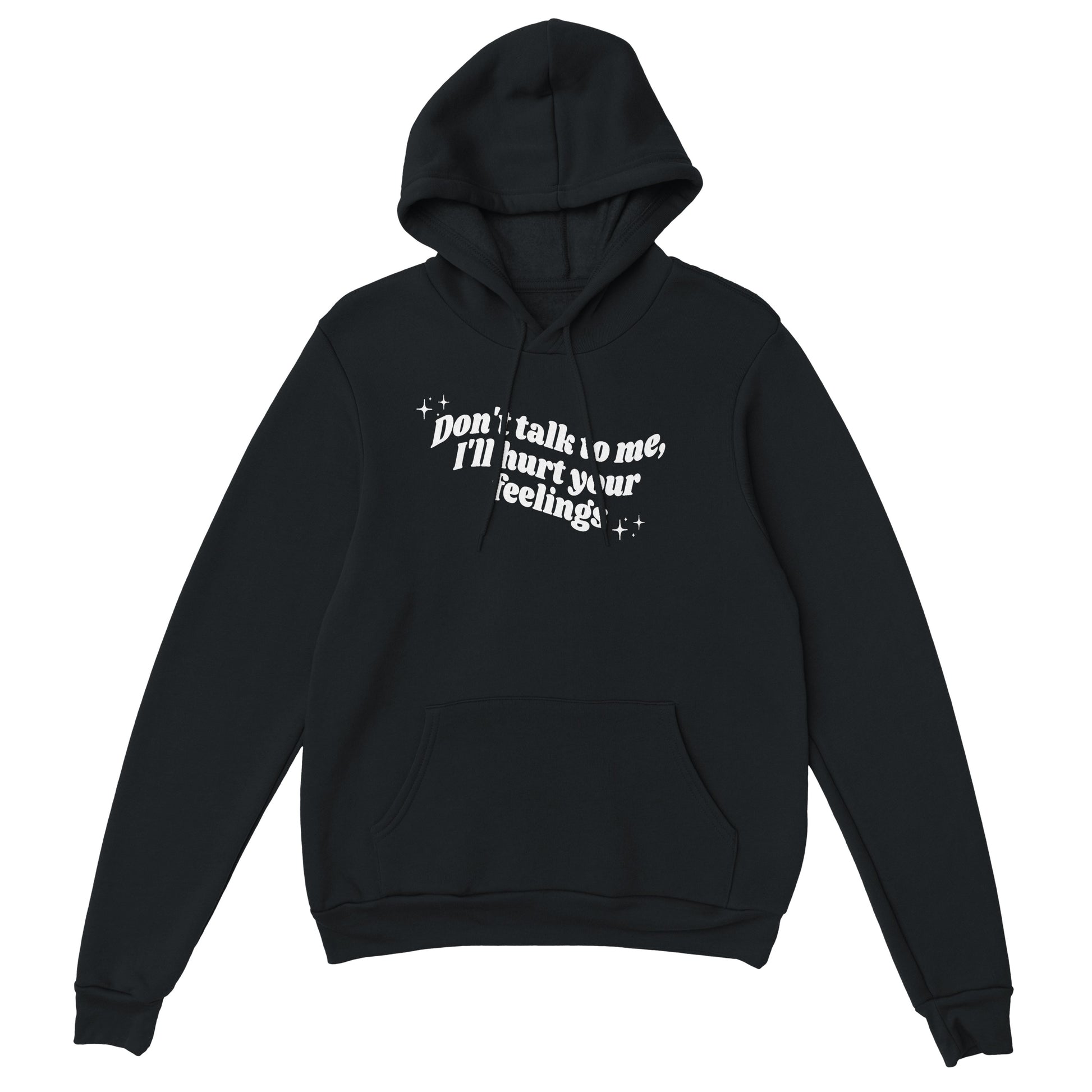 Don't Talk To Me embroidered hooded sweatshirt - Tired Girl Apparel