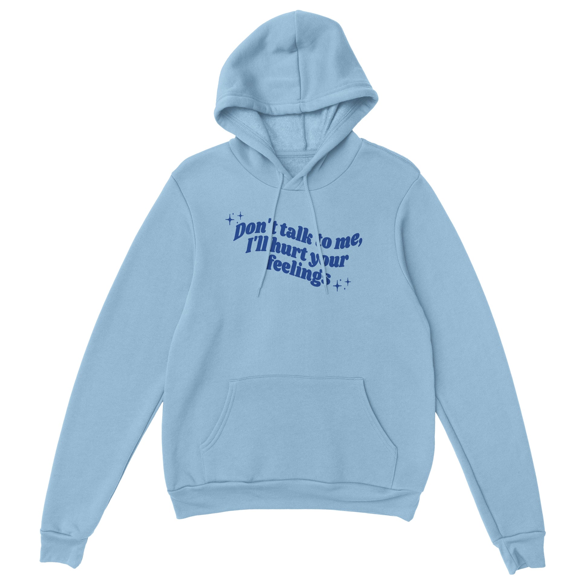 Don't Talk To Me embroidered hooded sweatshirt - Tired Girl Apparel