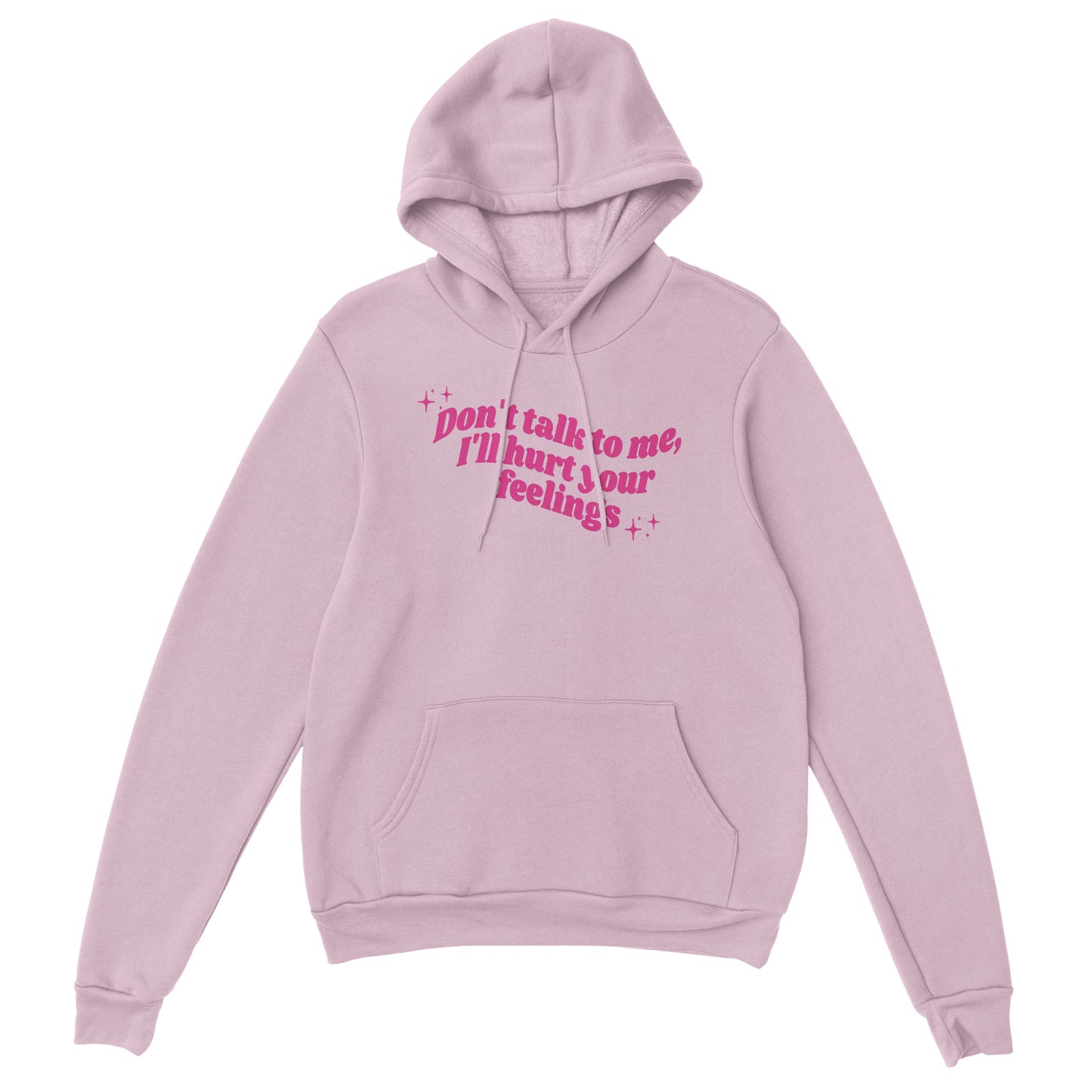 Don't Talk To Me embroidered hooded sweatshirt - Tired Girl Apparel