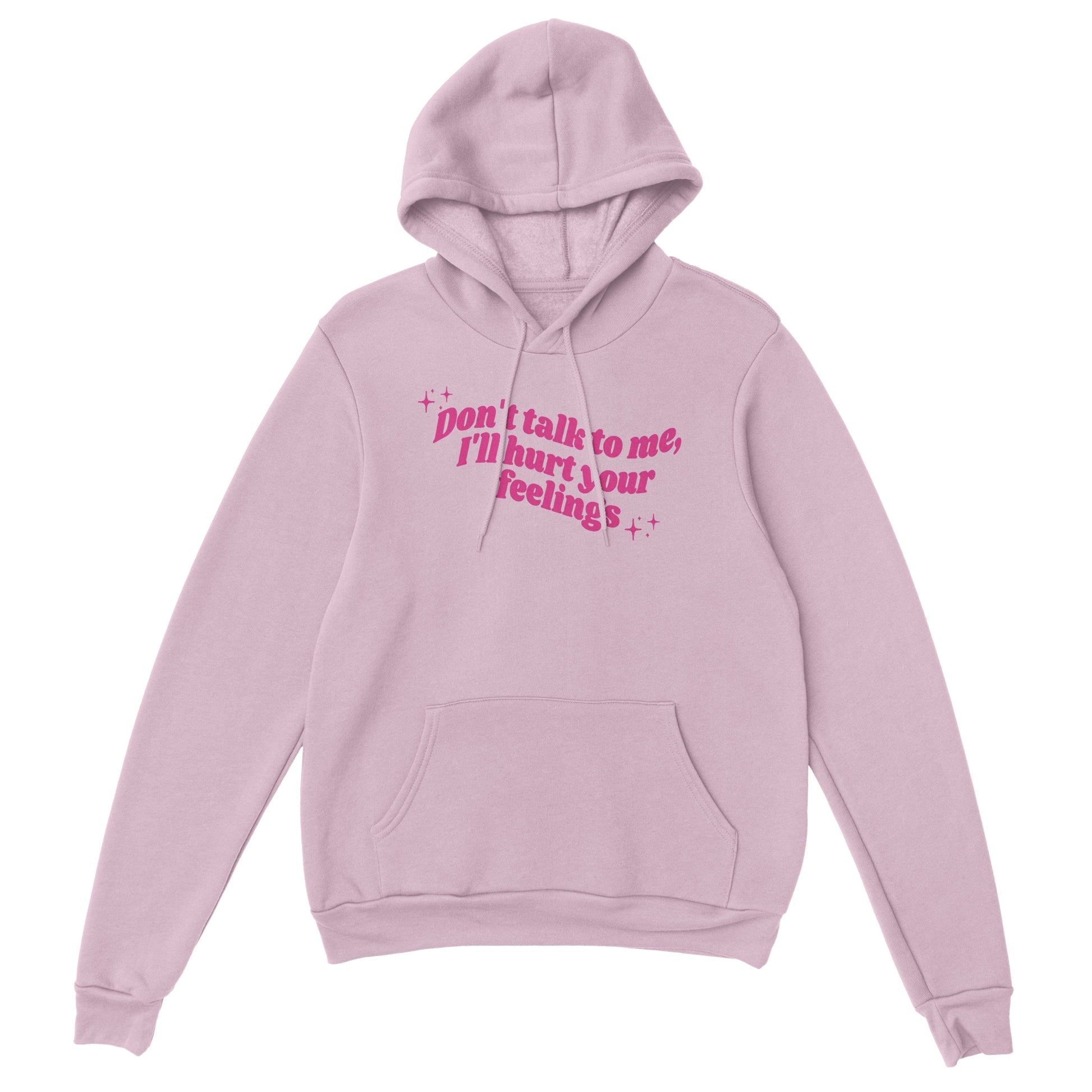 Don't Talk To Me embroidered hooded sweatshirt - Tired Girl Apparel