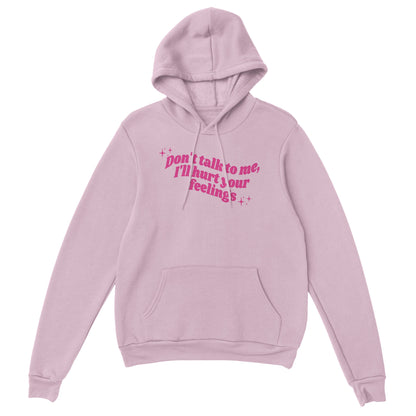 Don't Talk To Me embroidered hooded sweatshirt - Tired Girl Apparel