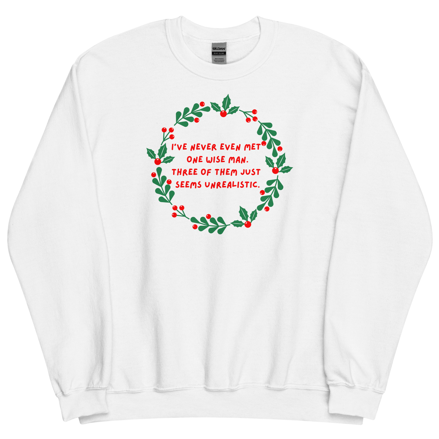 Three Wise Men printed sweatshirt Tired Girl Apparel