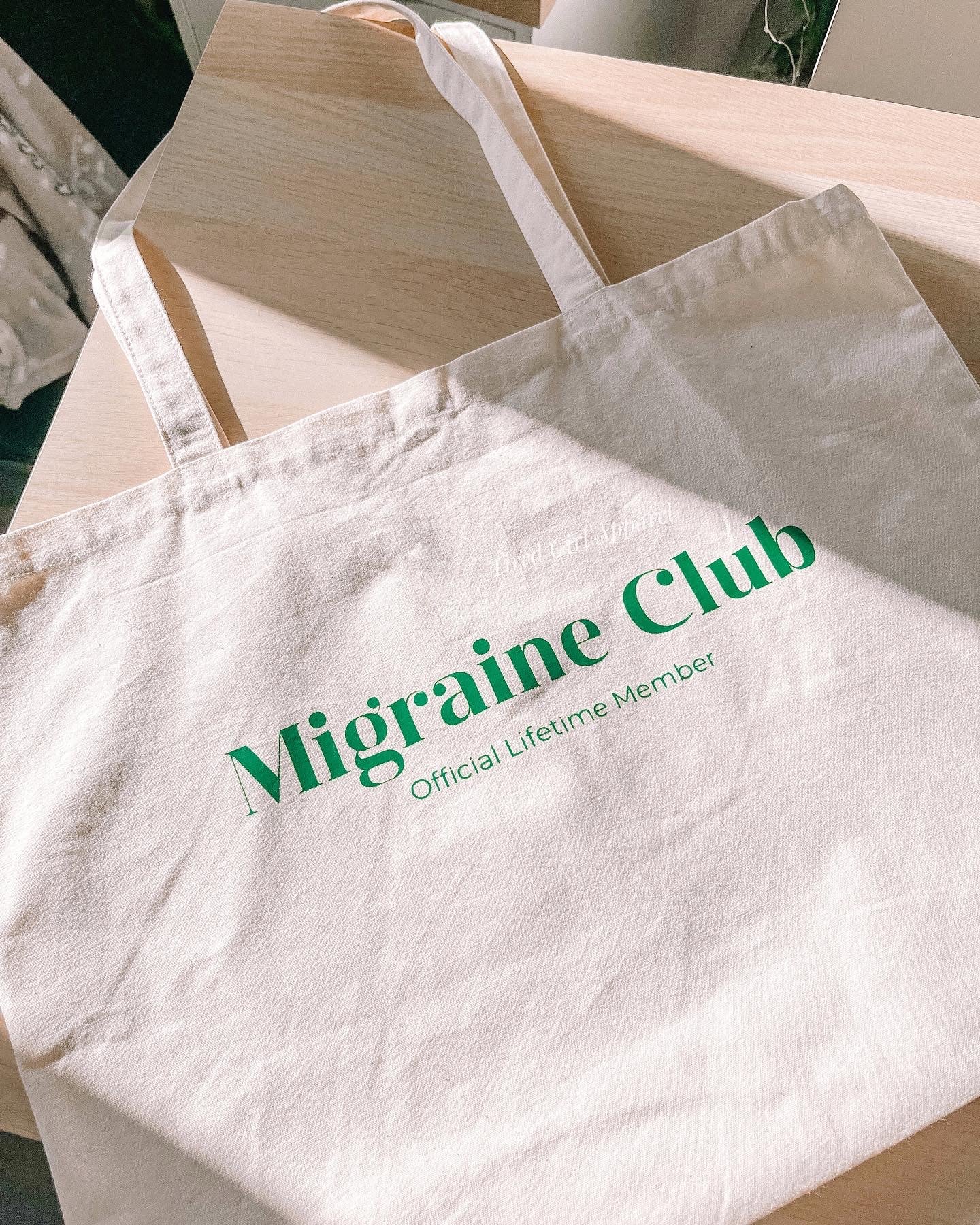 Migraine Club tote bag - Tired Girl Apparel