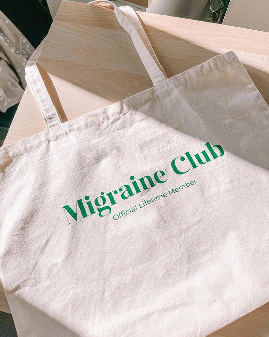 Migraine Club tote bag - Tired Girl Apparel